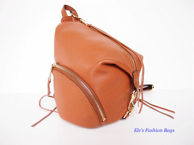 NWT REBECCA MINKOFF Julian medium Leather Backpack Caramello  display picture 1