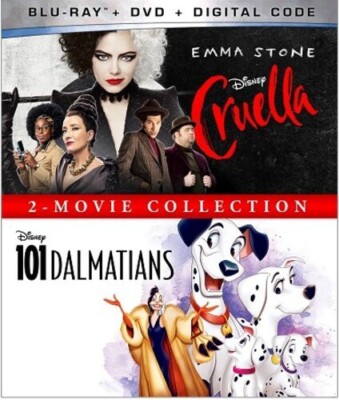 Cruella / 101 Dalmatians (Animated): 2-Movie Collection [New Blu-ray] With DVD