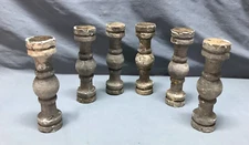 Antique Lot 6 Small Wood Porch Span Spindles 2x7 Shabby White VTG Chic 586-25B