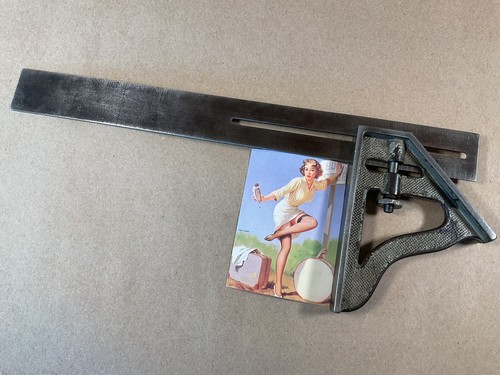 Stanley No. 21 Combination Square - Antique Patent 1917 - Woodworking Hand Tool