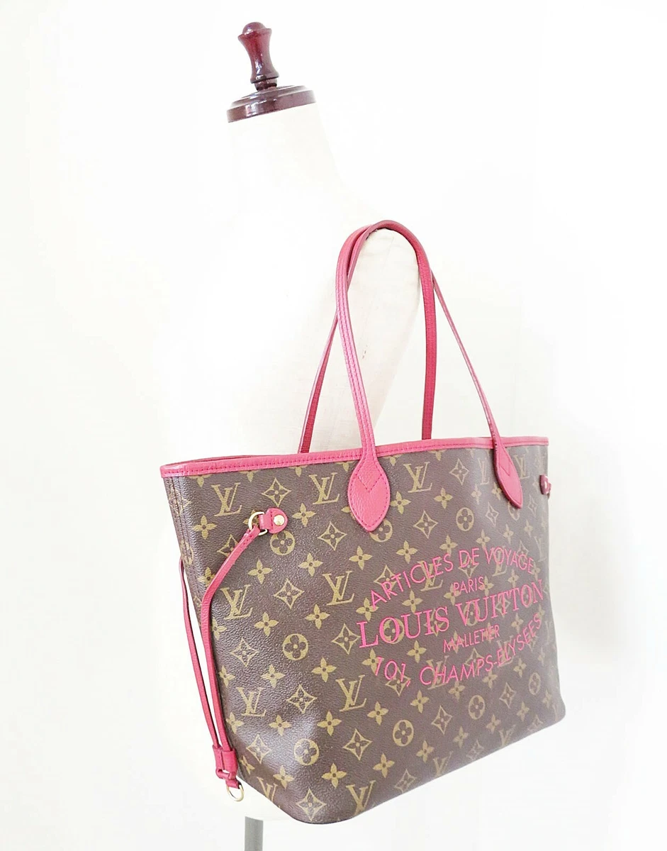 Louis Vuitton Pink Monogram Canvas Ikat Flower Neverfull MM