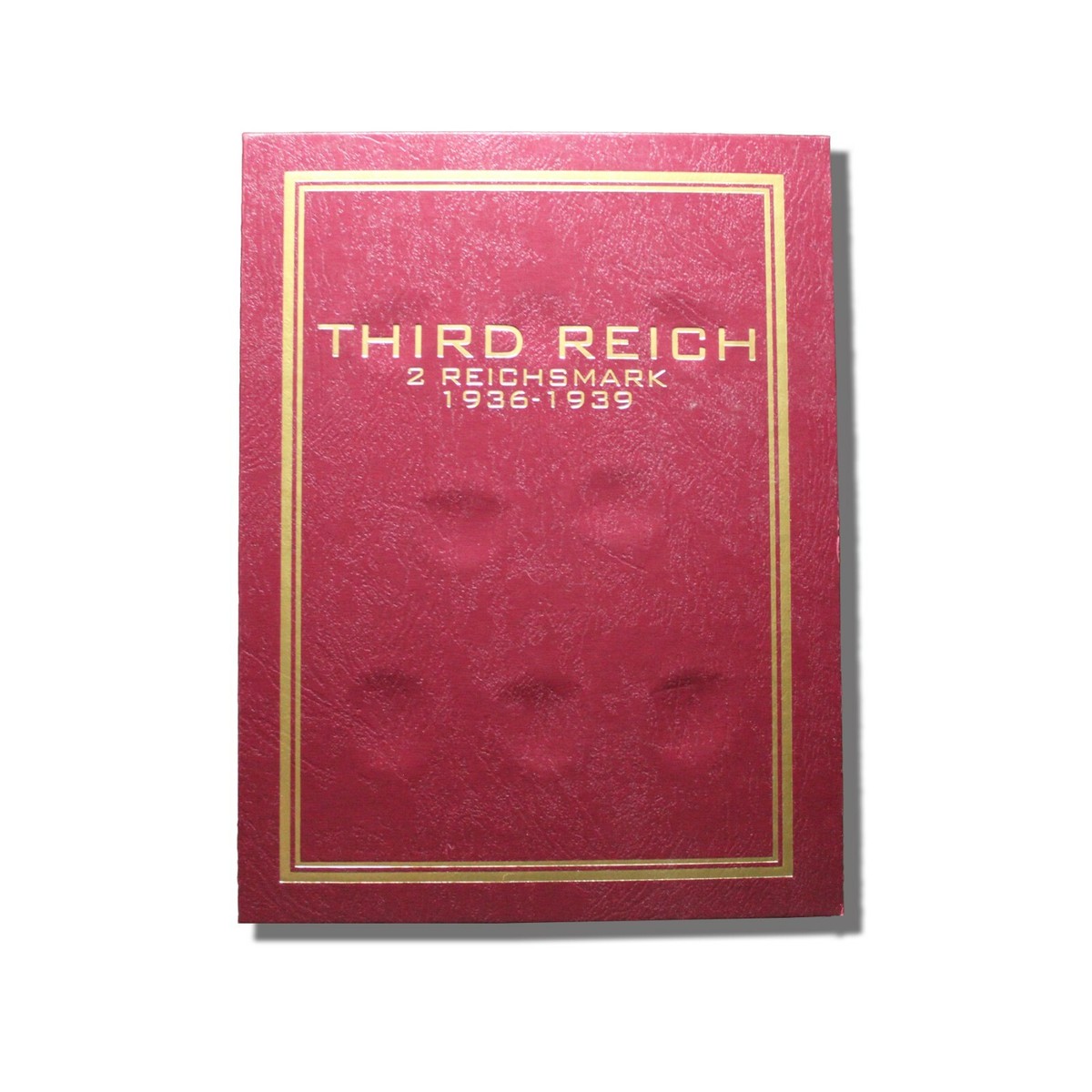 Third Reich Silver 2 Reichsmark 1936-1939 Coin Folder Flat Opening