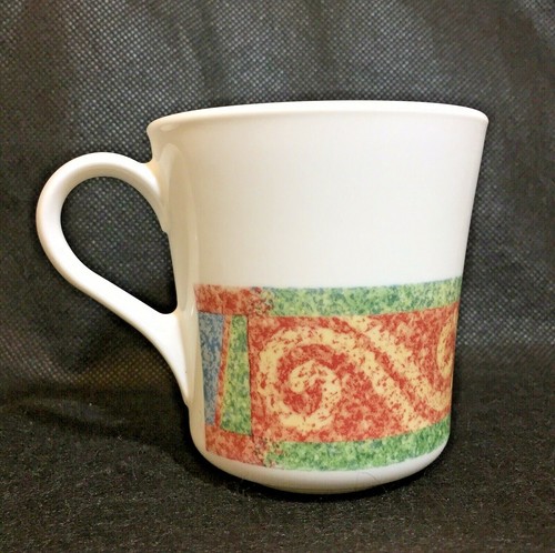 Corning Milk Glass Multicolor Coffee Cup Mug USA - Picture 5 of 8