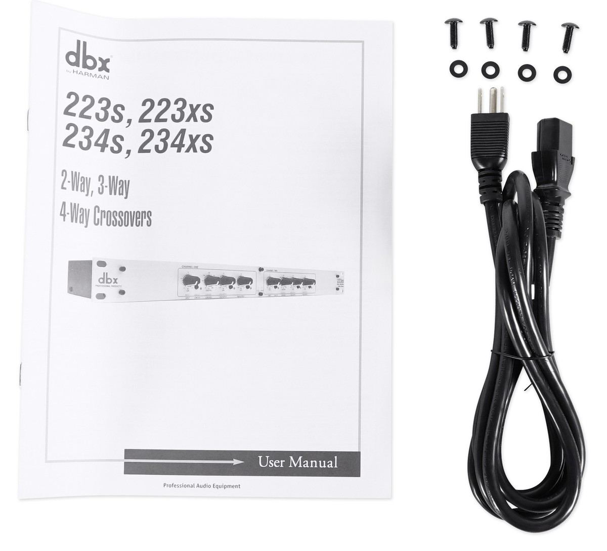 DBX 234XS Professional Crossover with 2 way, 3 Way, 4 Way, or Mono