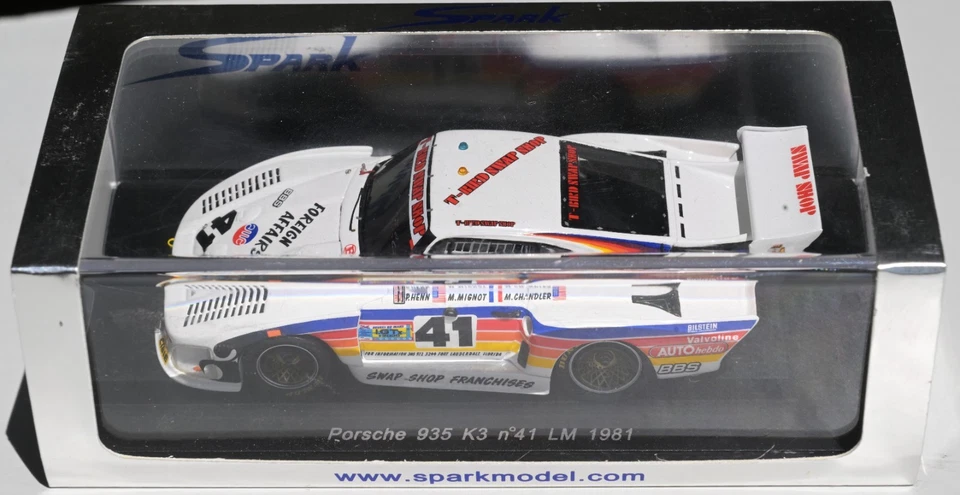1/43 SPARK PORSCHE 935 K3 SWAP SHOP LE MANS 1981/ minichamps trofeu - Photo 1/3