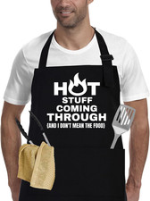 Cooking BBQ Grilling Gifts for Men, Chef Aprons with Pockets