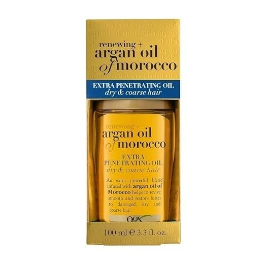 OGX Hair Oil, Renewing + Argan Oil Of Morocco, Extra Penetrating Oil, Dry and Co