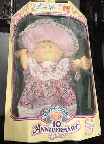 CABBAGE PATCH KIDS DOLL LIMITED EDITION ZORA MAE 10TH ANNIVERSARY VINTAGE NIB