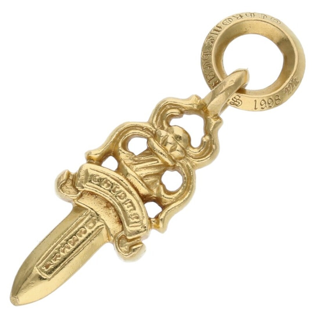 Chrome Hearts 22k #5Dagger P DMND #5 Dagger Charm Pave Diamond Gold Used afd2e98 thumbnail 3