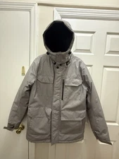 SWISS TECH Men's Winter Coat Size S/Ch 34-36 Black Gray