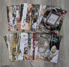 Ribbon Embroidery Lot Of 57 Patterns for Embellishing Clothing, Frames, Hats