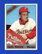 1966 Topps Set-Break #411 Gene Mauch EX-EXMINT *GMCARDS*