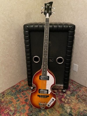 Rogue VB100 Violin Bass Guitar W/ Gig-bag - Sunburst NEW!
