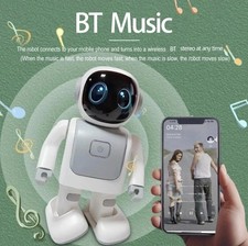 Interactive Dancing Robot Bluetooth Speaker LED Eyes USB-C Rechargeable