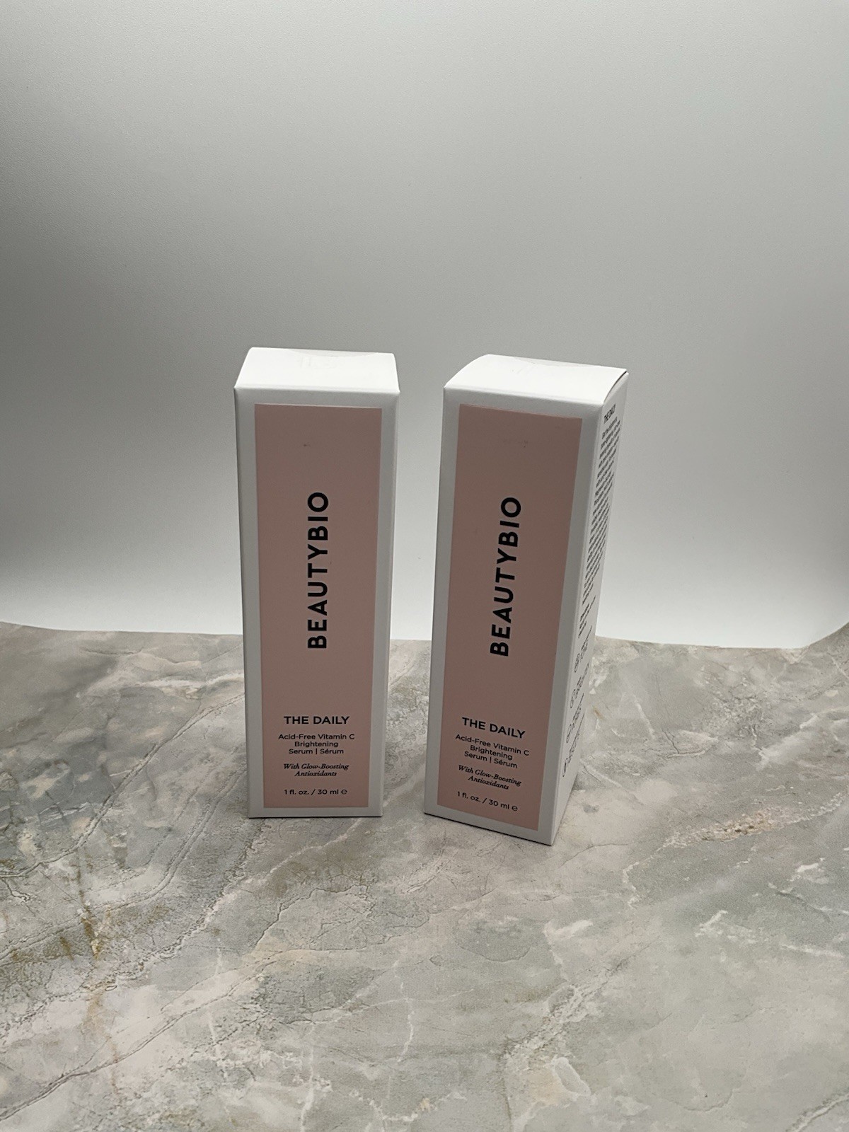 2 x BEAUTYBIO THE DAILY Acid Free Vitamin C Brightening Serum  1 oz each