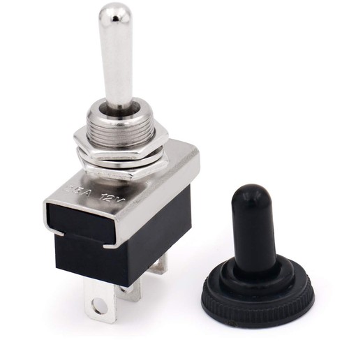 Baomain Car Toggle Switch SPDT Latching (Maintained) ON-Off-ON 3 Pin 3 ...