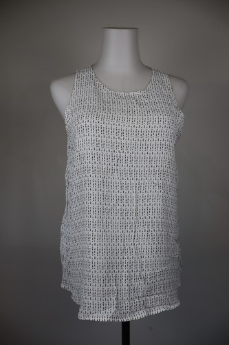 Emporio Armani, Emporio Armani T-Shirt Sans Manches Femme 44 Vintage Géométrique Viscose