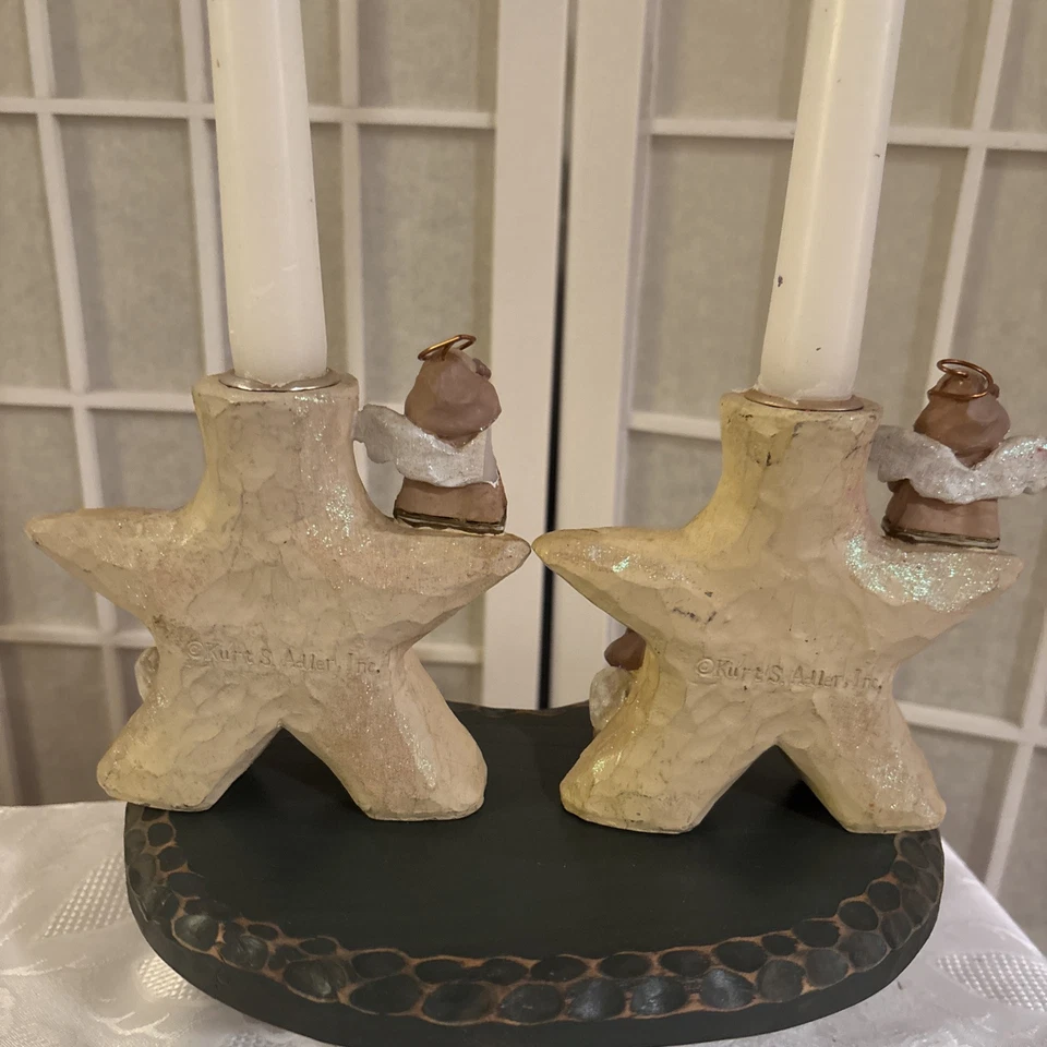 KURT S. ADLER Star Candle Holder Christmas Holiday Religious Angels Among Us - Image 2 of 4