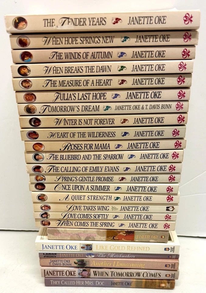 JANETTE OKE Books Lot of 26 PB SEASONS OF THE HEART -COMPLETE+WOMEN OF THE WEST+ Foto 2 de 4