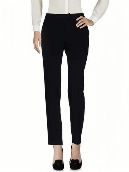 Women Moschino Boutique Trousers Black Polyester