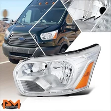 For 15-23 Ford Transit 150-350 Factory Style Driver Side Headlight Lamp Chrome