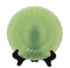 Fire King / Anchor Hocking Jadeite 7.25” Salad Plate Swirl Pattern in Ex. Cond.