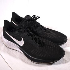 Nike Air Zoom Pegasus 37 Mens Sneakers Size 15 Black Running Shoes CJ0677-001