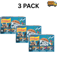 Friskies Fully Load d Wet Cat Food Chicken Salmon Tuna 5.5 Oz Cans Pack of 3