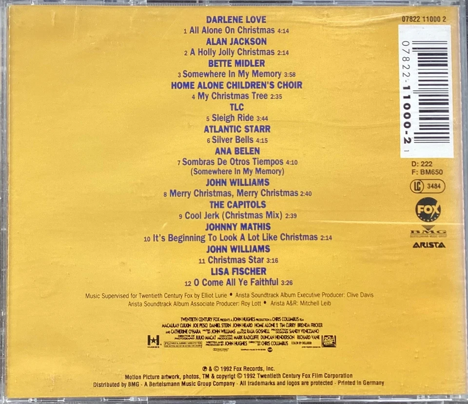 Home Alone 2 Lost In New York CD Original Soundtrack Album 1992 OOP 12 Tracks - Bild 3 von 3