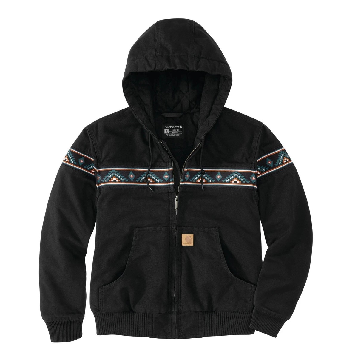 Carhartt 50th Anniversary Woman Montana Aztec Jacket Black Size