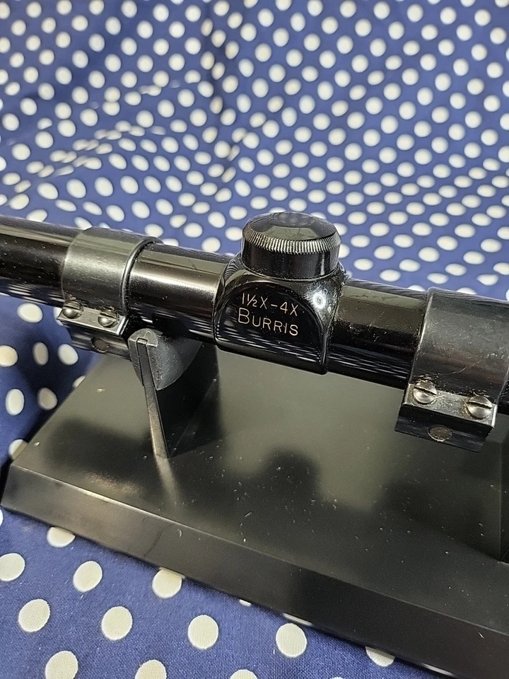 BURRIS 1 1/2X-4X MIRA TELESCÓPICA DE PISTOLA BRILLANTE EER VISOR DE RETÍCULA DÚPLEX CON ANILLOS Foto 4 de 4
