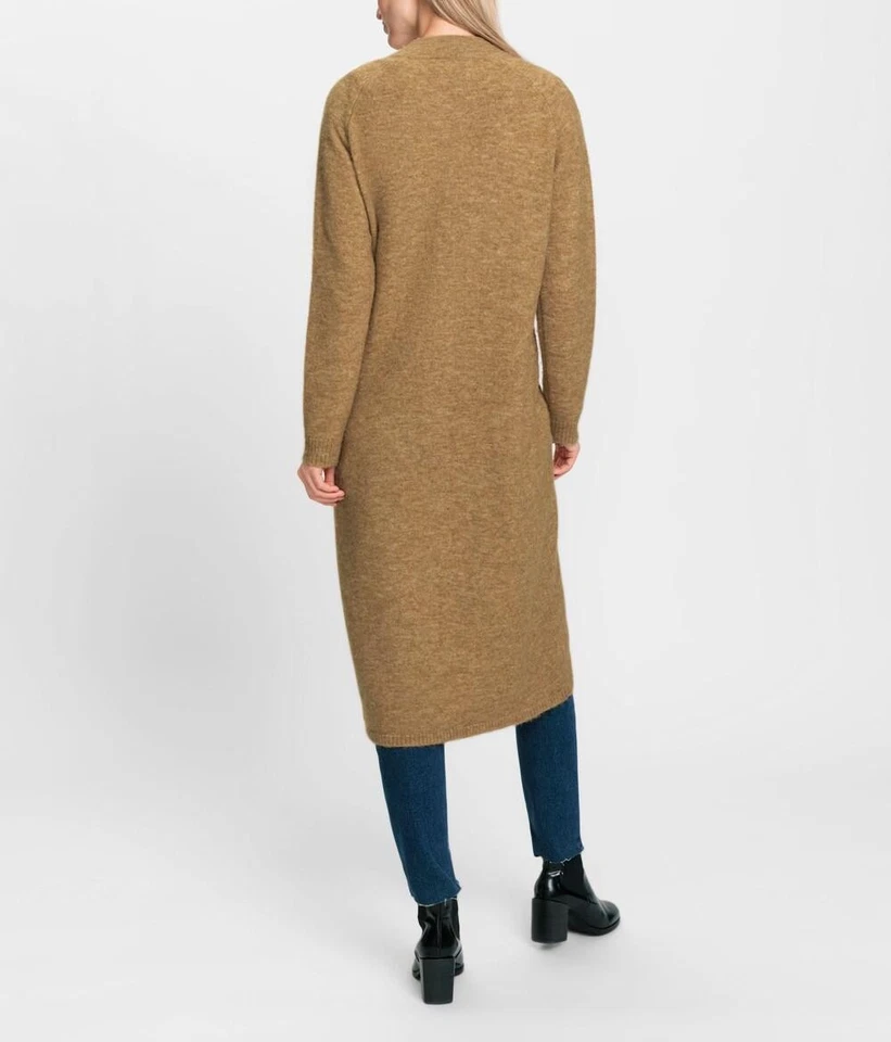 Mode von Heine Damen Strickjacke Cardigan Langarm Stehkragen camel Neu - Bild 3 von 3