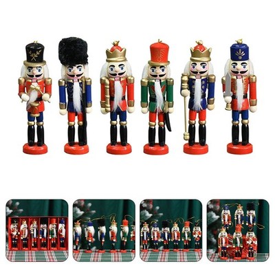 6 Pcs Nussknacker-spielzeug Nussknacker- Nussknacker-Dekoration