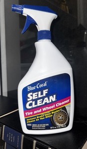 Vintage Blue Coral Self Clean Tire And Wheel Cleaner  1997 NOS Rare