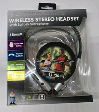 Travelocity Bluetooth Wireless Stereo Headset with Built-In Microphone - Silver