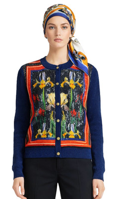 Roberto Cavalli Class Sequin Embellished Cardigan Strickjacke Jacke Pullover S