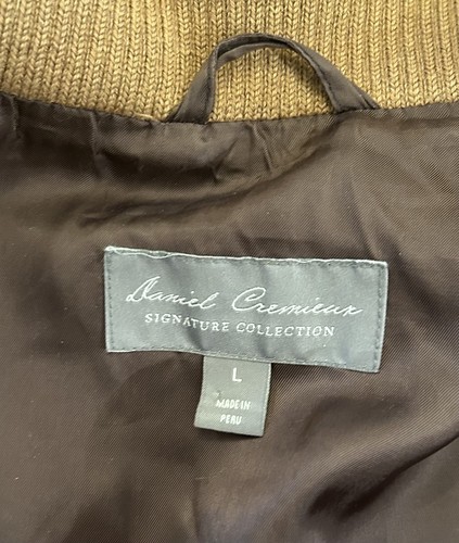 DANIEL CREMIUEX Signature Collection ALPACA WOOL Bomber Jacket L - Picture 4 of 6
