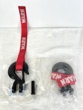 Lot Of 2 Warn 516 Winch Clevis Hook And Strap For Atv Utv Black New