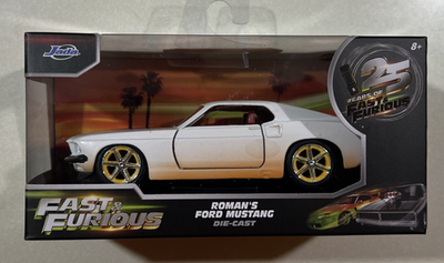NEW 2026 JADA 25 YEARS OF FAST & FURIOUS ROMAN'S WHITE MUSTANG 1