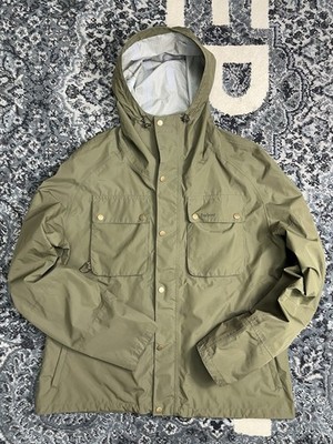 Mens Barbour Rain Jacket Size 2X-Large Olive Green Multipockets 
