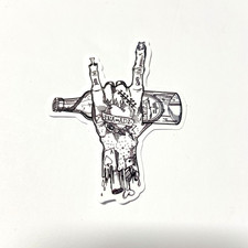 Zombie Dead Horror Hand Decal Sticker Walking Dead Undead Devil Horns 3x2 12 In