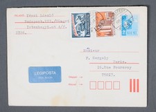 MayfairStamps Hungary 1985 Budapest to Paris France Air Mail Cover aaw_14555
