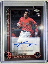 2025 Topps Chrome - Rookie Autographs Kristian Campbell #RA-KC (AU, RC)