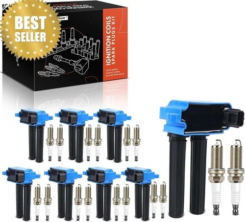 8 Ignition Coils & 16 Iridium Spark Plugs for Dodge Ram Jeep Chrysler 5.7L V8