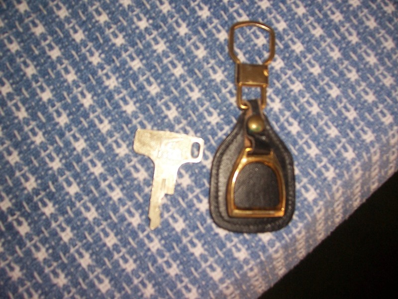 Vintage  T 4564 Honda motorcycle key. and rolfs keychain t-4564  HONDA INSIGNA