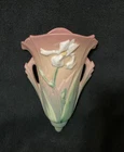 Original Roseville iris wall pocket 1284-8”