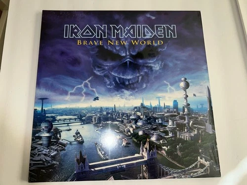 IRON MAIDEN “BRAVE NEW WORLD” SEALED DOUBLE LP/VINYL MOTLEY CRUE KISS UFO.
