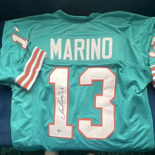 Dan Marino Signed Dolphins Jersey Beckett Authenticated NFL size XL