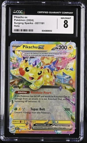 Pikachu ex graded CGC 8 for sale on eBay