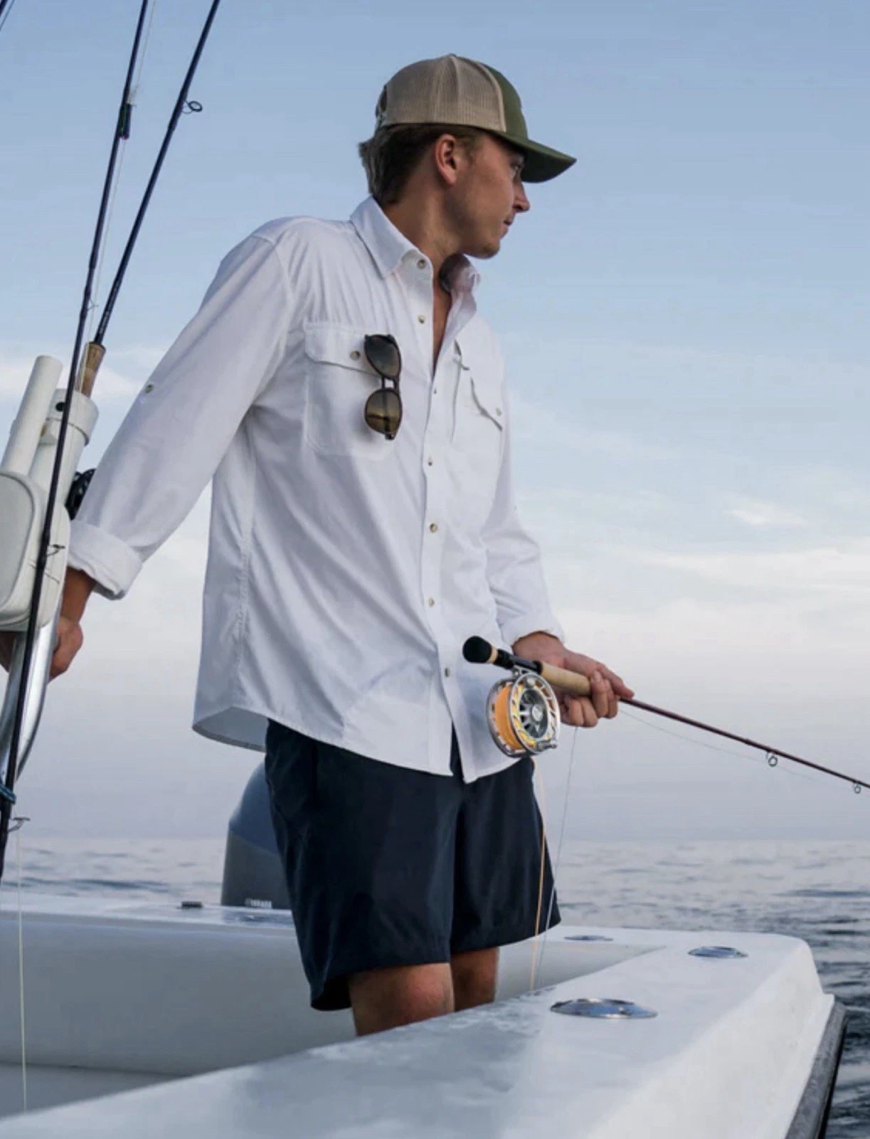 Poncho The Iceman performance Shirt White Button Up Magnetic Pockets Sz XXL
Opens in a new window or